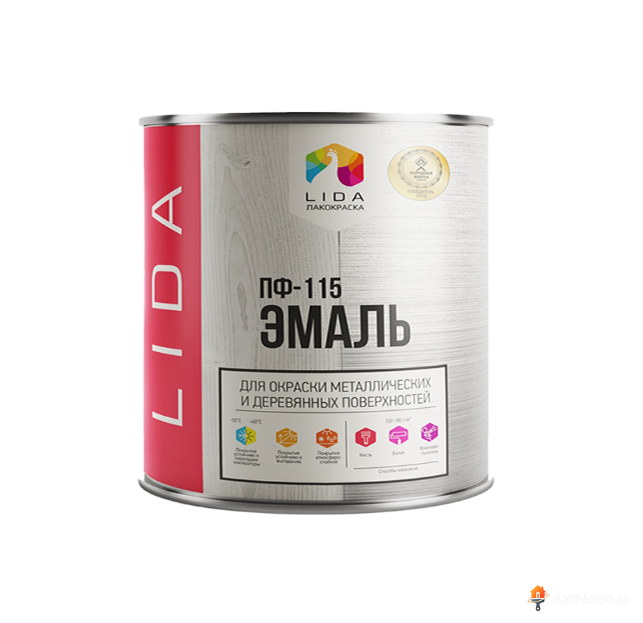 ემალი PF-115 0.900 კგ შავი